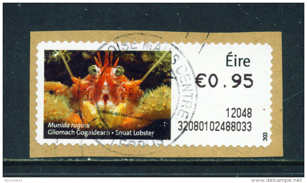 IRELAND - 2011  Post And Go/ATM Label  Squat Lobster  Used On Piece As Scan - Vignettes D'affranchissement (Frama)