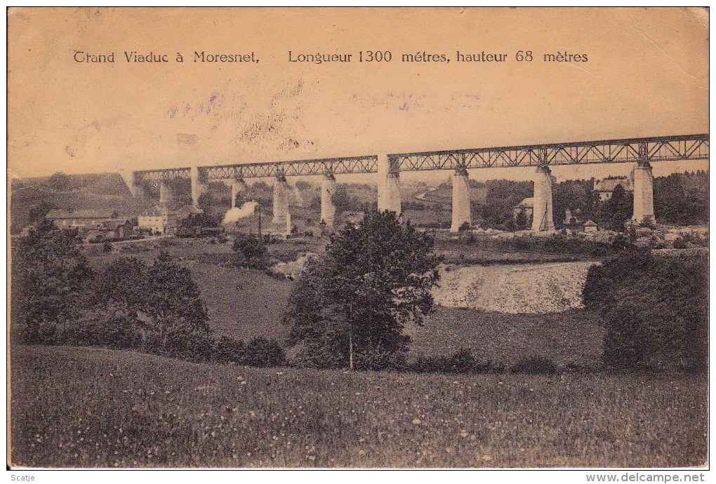 Moresnet. -  Grand Viaduc à Moresnet.  1920 - Plombières