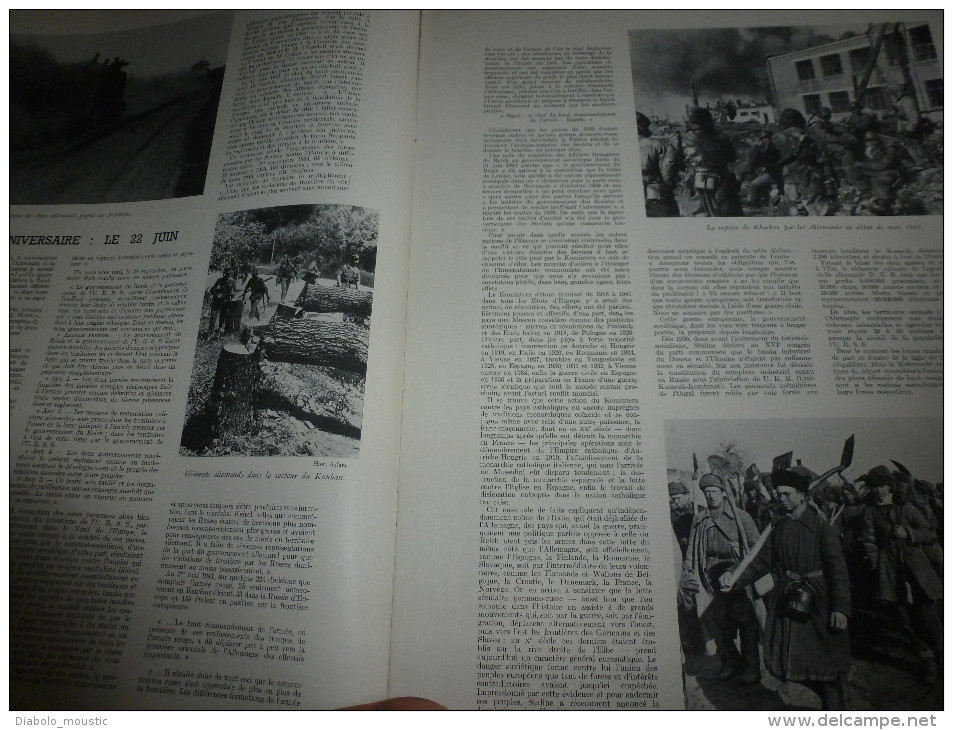 L' Illustration  1943 Combats Terribles En URSS ;KARKOV; KOUBAN ; Souvigny-nécropole ;Industrie Du Bâtiment En France - L'Illustration