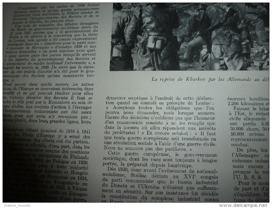 L' Illustration  1943 Combats Terribles En URSS ;KARKOV; KOUBAN ; Souvigny-nécropole ;Industrie Du Bâtiment En France - L'Illustration