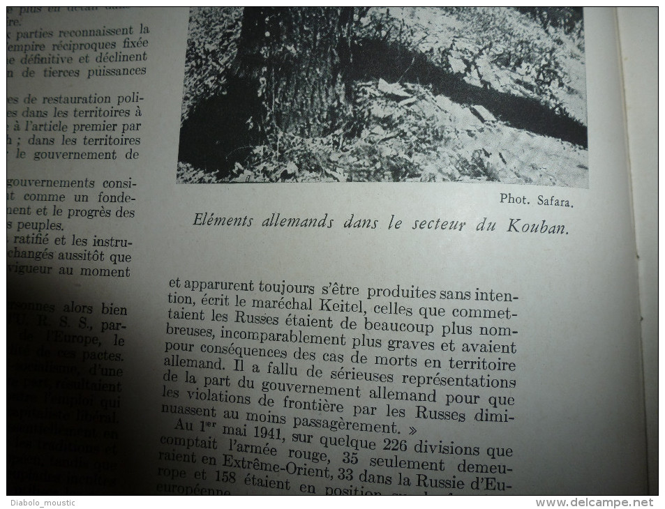 L' Illustration  1943 Combats Terribles En URSS ;KARKOV; KOUBAN ; Souvigny-nécropole ;Industrie Du Bâtiment En France - L'Illustration