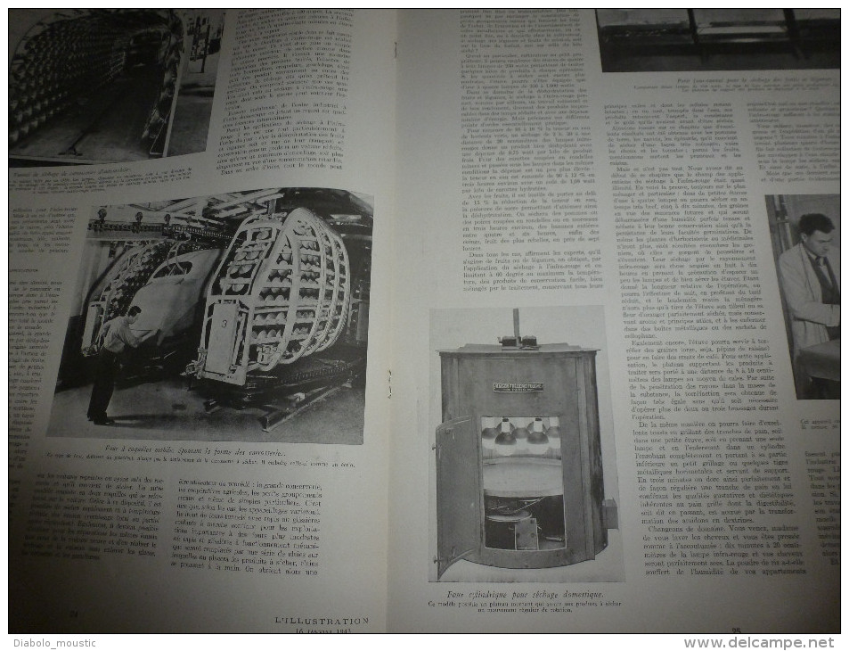 L' illustration  1943  Batailles en URSS ;  Rostov, Ellista ; CAUCASE ; Le séchage par les rayonnements INFRA-ROUGES