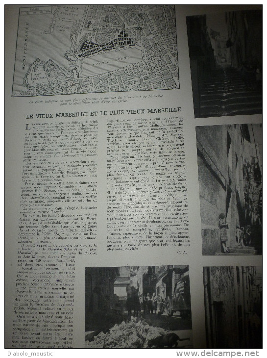 L' illustration 1943 URSS lac LADOGA ;Rome château St-Ange ; Assainissement Vieux Marseille;Guerre navale moderne;SUISSE