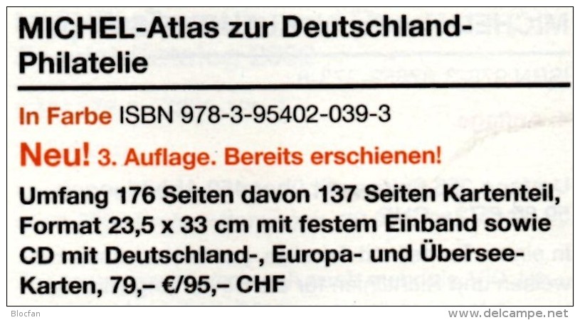 MlCHEL Atlas Deutschland-Philatelie 2013 Neu 79€ Mit CD-Rom Postgeschichte A-Z Mit Nummernstempeln Catalogue Of Germany - Sonstige