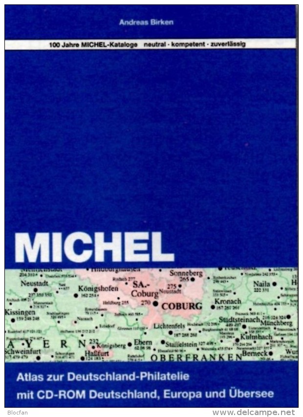 MlCHEL Atlas Deutschland-Philatelie 2013 Neu 79€ Mit CD-Rom Postgeschichte A-Z Mit Nummernstempeln Catalogue Of Germany - Otros Accesorios