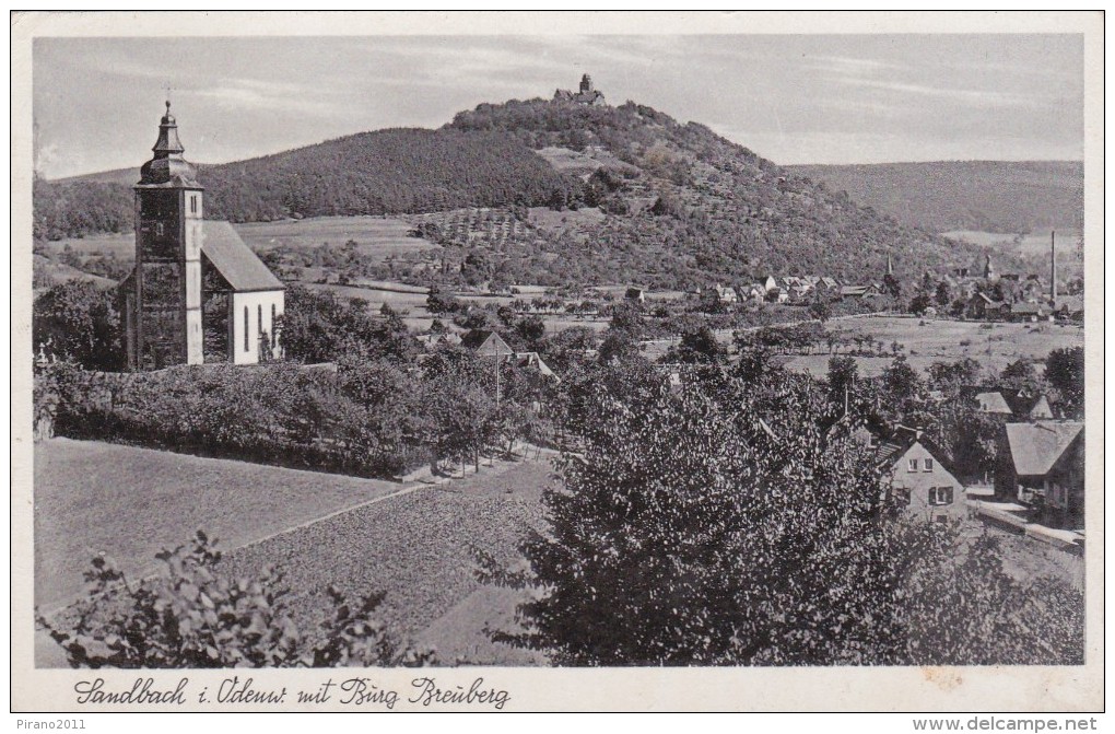 Sandbach Im Odenwald Mit Burg Breuberg - Odenwald