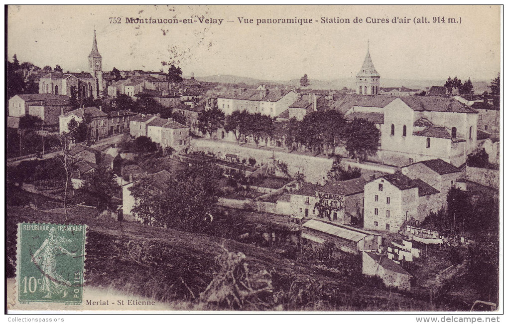 43 - HAUTE LOIRE - Montfaucon - Vue Panoramique - - Montfaucon En Velay