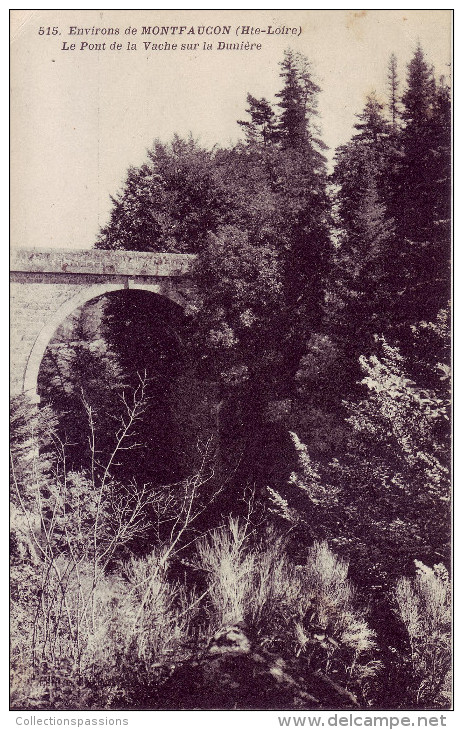 43 - HAUTE LOIRE - Montfaucon - Le Pont De La Vache Sur La Dunière - - Montfaucon En Velay