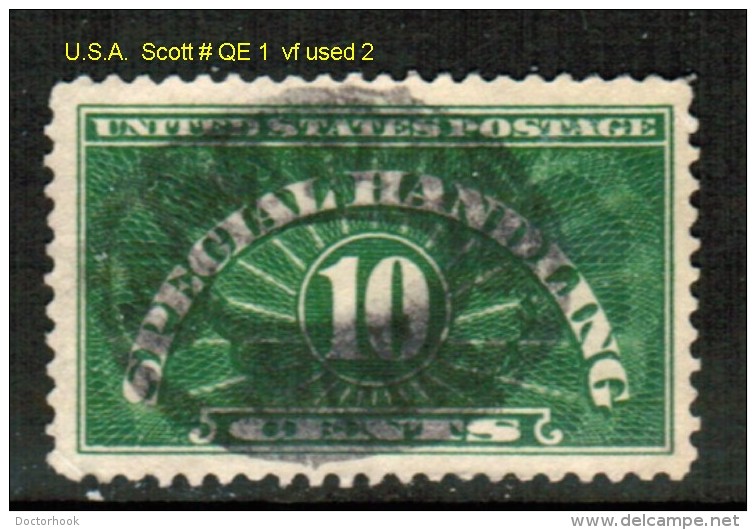 U.S.A.    Scott  # QE 1  VF USED - Parcel Post & Special Handling