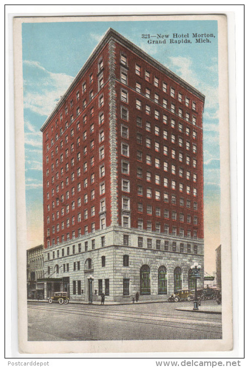 Hotel Morton Grand Rapids Michigan 1925 Postcard - Grand Rapids