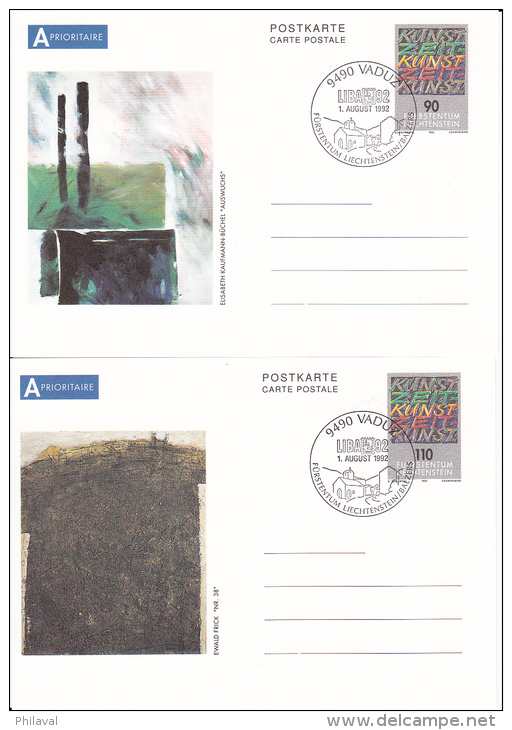 LIECHTENSTEIN : Lot De 8 Entiers Postaux - Stamped Stationery