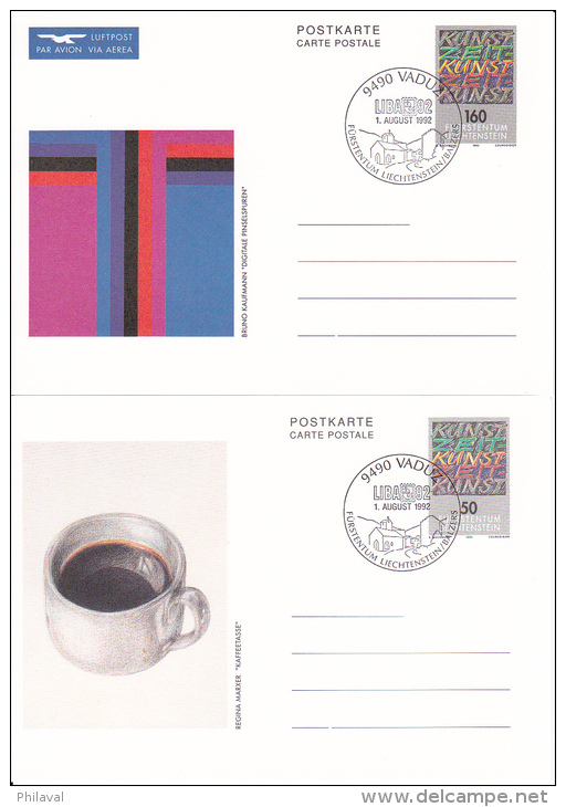 LIECHTENSTEIN : Lot De 8 Entiers Postaux - Stamped Stationery