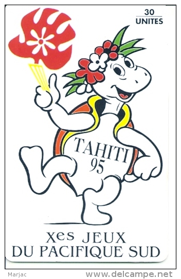 ** < PF35 ¤ Jeux Du Pacifique - Tahiti 95 - Tortue - TBE - Polynésie Française