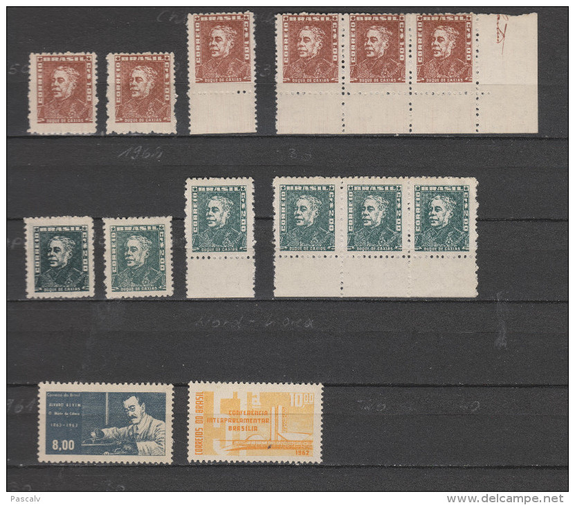 Yvert 583 Et 584A ** Neuf Sans Charnière En  Plusieurs Exemplaires Petite Adhérence Sur Deux Timbres - Unused Stamps
