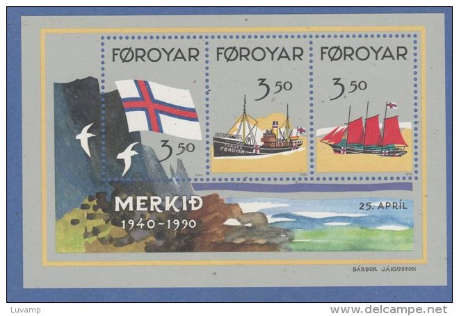 ISOLA Di  FOROYAR -Foglietto 1990 (130709) - Faroe Islands