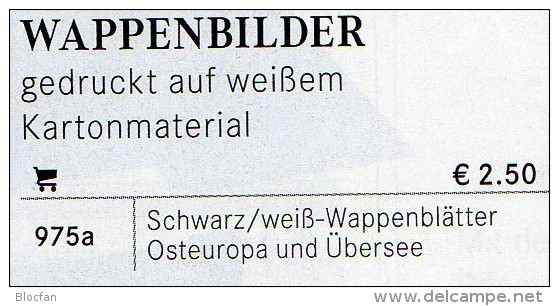 73 Wappen-Bilder Der Welt 4€ Zur Kennzeichnung Von Karten Büchern Alben+Sammlungen Ohne Farbe LINDNER #975 Waps Of World - Other Book Accessories