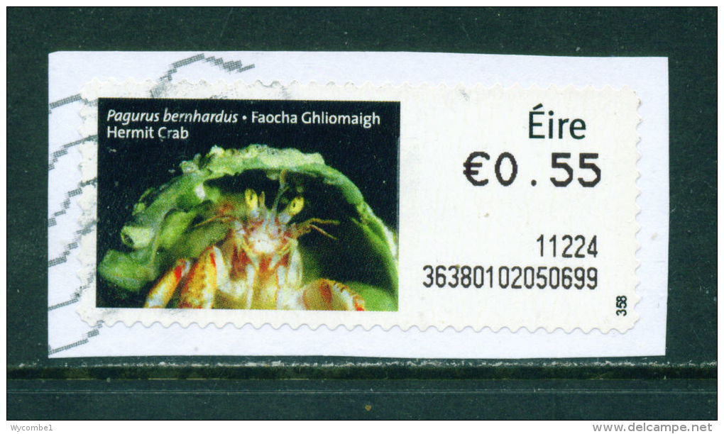 IRELAND - 2010  Post And Go/ATM Label  Hermit Crab  Used On Piece As Scan - Viñetas De Franqueo (Frama)