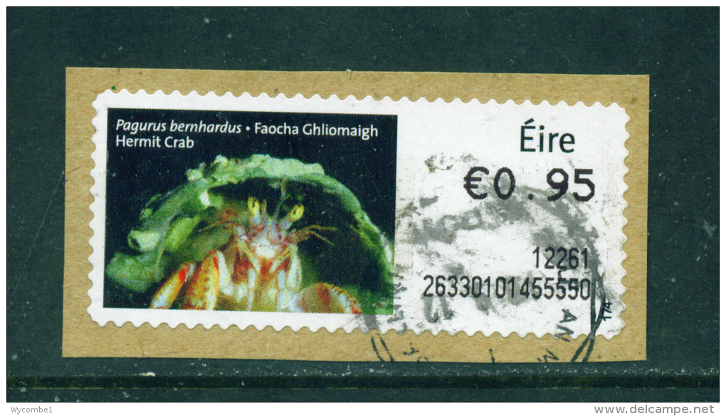 IRELAND - 2010  Post And Go/ATM Label  Hermit Crab  Used On Piece As Scan - Viñetas De Franqueo (Frama)