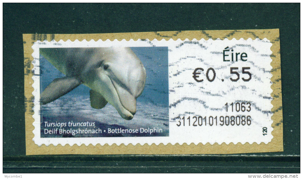 IRELAND - 2010  Post And Go/ATM Label  Bottlenose Dolphin  Used On Piece As Scan - Vignettes D'affranchissement (Frama)