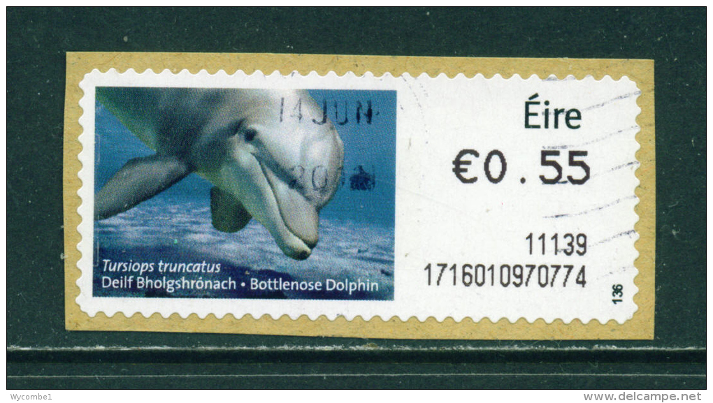 IRELAND - 2010  Post And Go/ATM Label  Bottlenose Dolphin  Used On Piece As Scan - Viñetas De Franqueo (Frama)