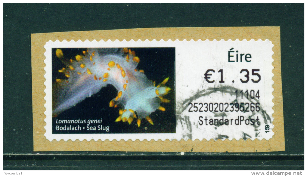 IRELAND - 2010  Post And Go/ATM Label  Sea Slug  Used On Piece As Scan - Viñetas De Franqueo (Frama)