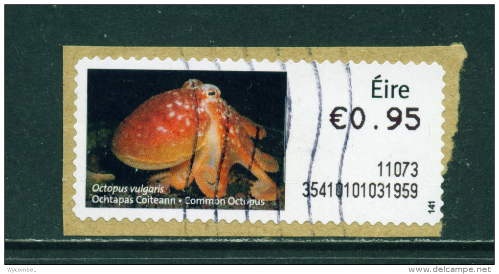 IRELAND - 2010  Post And Go/ATM Label  Common Octopus  Used On Piece As Scan - Vignettes D'affranchissement (Frama)