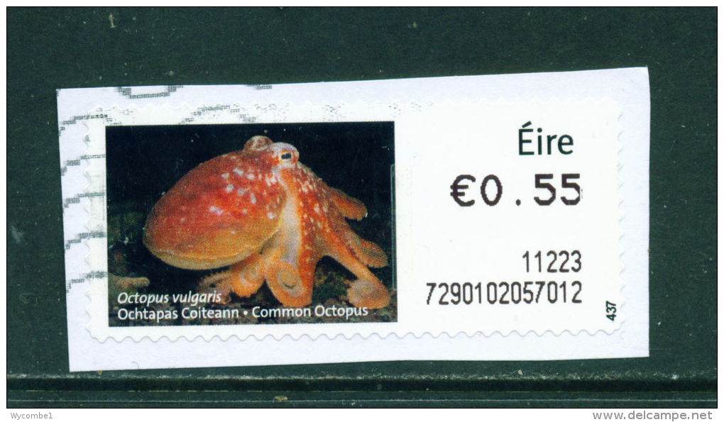 IRELAND - 2010  Post And Go/ATM Label  Common Octopus  Used On Piece As Scan - Viñetas De Franqueo (Frama)