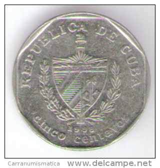 CUBA 5 CENTAVOS 1998 - Cuba