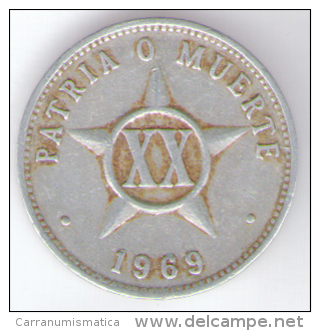 CUBA 20 CENTAVOS 1969 - Cuba