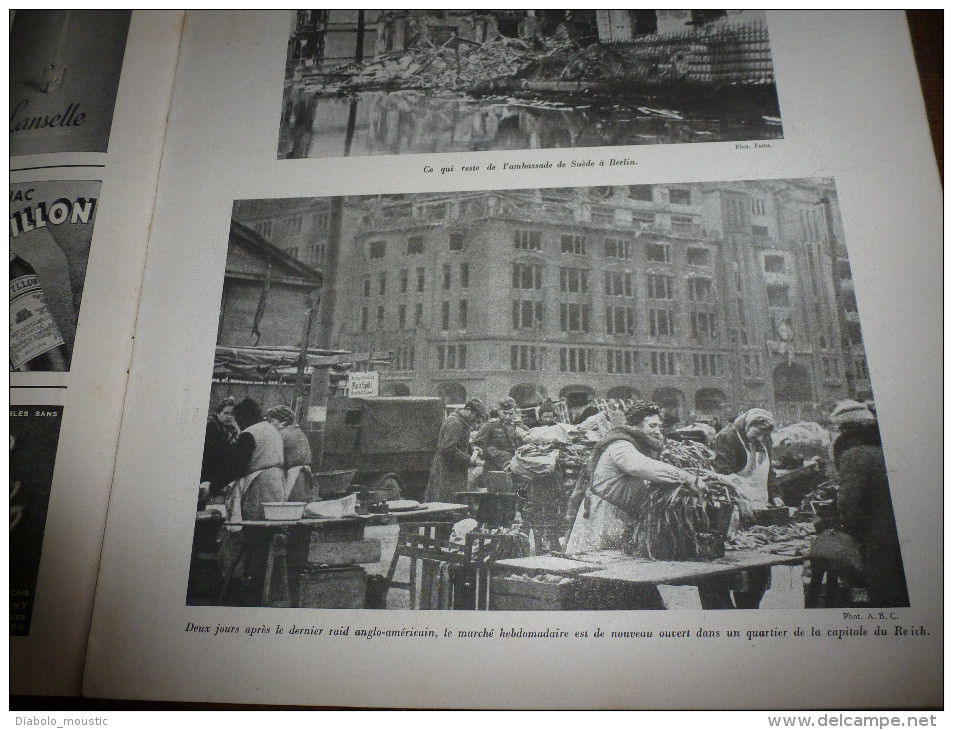 L' Illustration 1943  Hôtels Chaussée D'Antin ;BERLIN Sous Les Bombes Et Secours ;Planeurs De Guerre ;Portraits-médecins - L'Illustration
