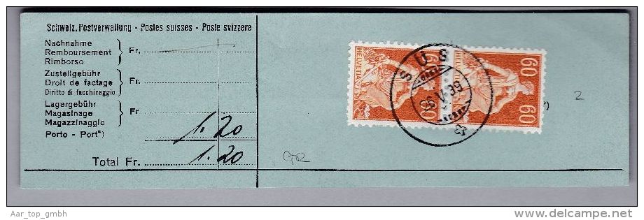 Heimat GR SÜS 1939-05-26  Auf Grossem  Anrechnungskartenteil Mit Paar Zu.# 140z - Lettres & Documents