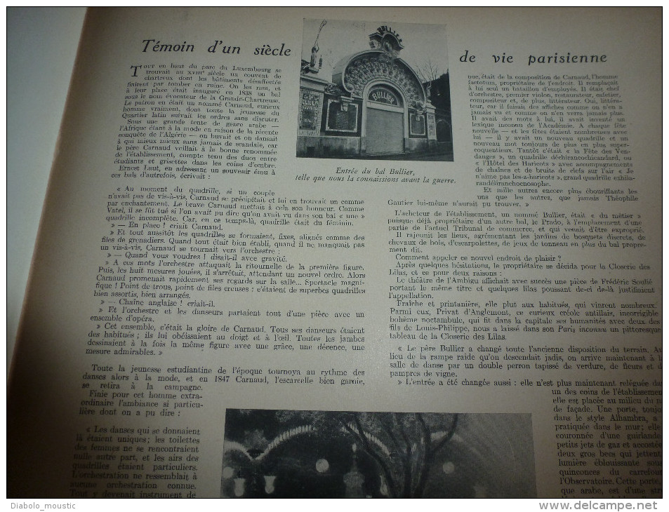 L' illustration 1943 Combat aéro-naval;Ligne démarcation;MAQUEDA (Espagne);Allemagne donne son sang;En CRAU ;Bal BULLIER