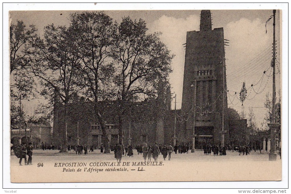 CP, 13, MARSEILLE, Exposition Coloniale De Marseille, Palais De L'Afrique Occidentale, Vierge - Koloniale Tentoonstelling 1906-1922