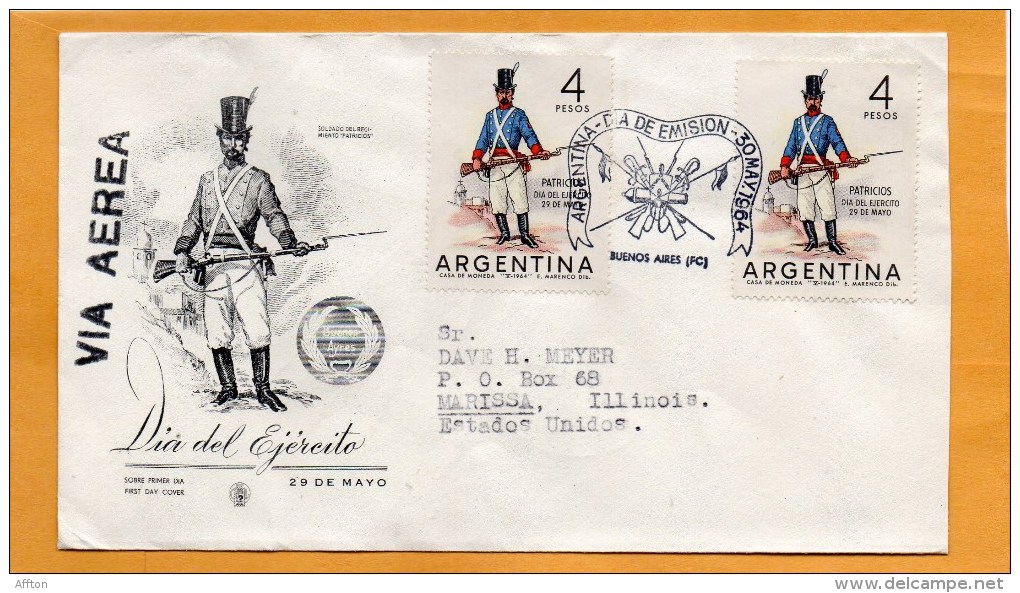 Argentina 1964 FDC - FDC