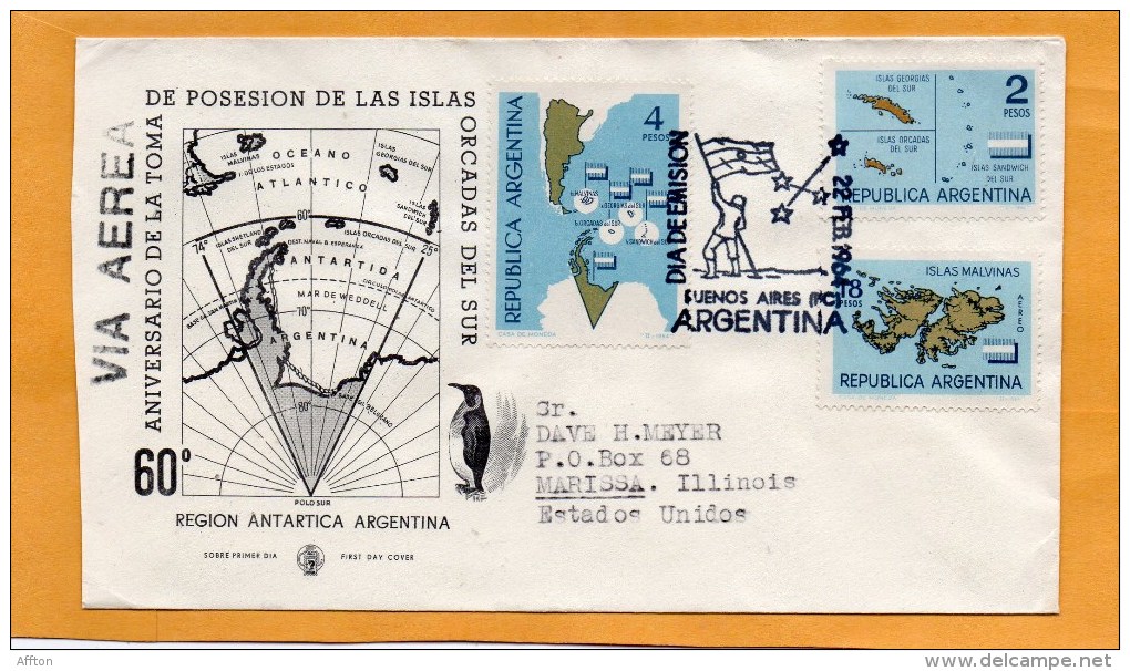 Argentina 1964 FDC - FDC