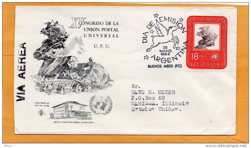Argentina 1964 FDC - FDC