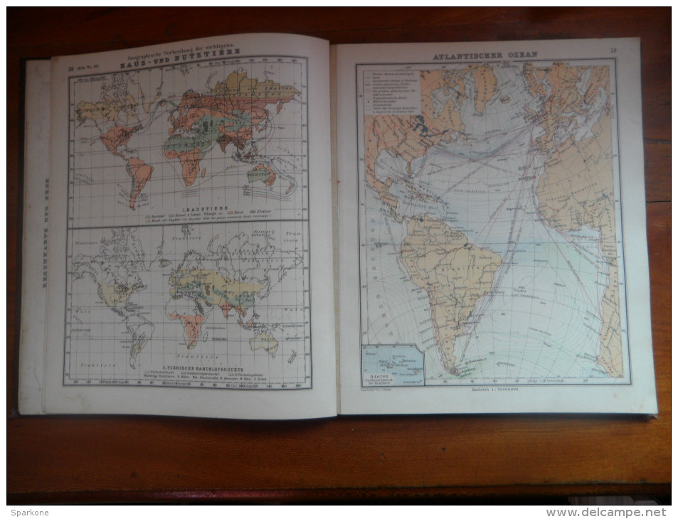 De 1913 - Schul - Atlas (atlas Scolaire ) - DEBES  - - Livres Anciens