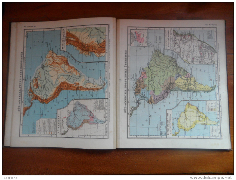 De 1913 - Schul - atlas (atlas scolaire ) - DEBES  -