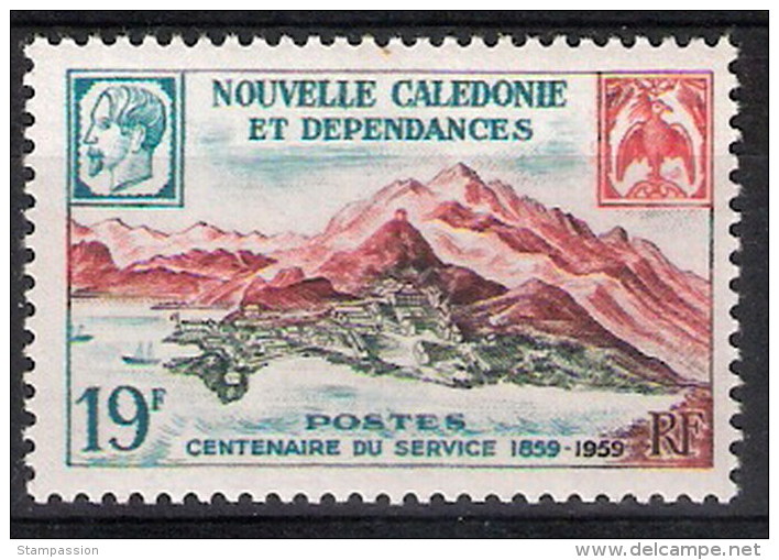 Nouvelle Calédonie 1960 - N° YT  301 *  Hinged - Montagne, Mountain - Neufs