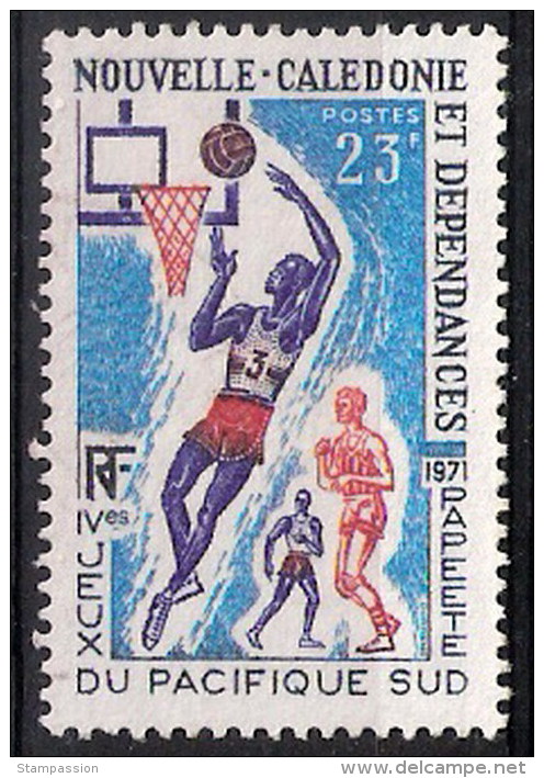 Nouvelle Calédonie 1971 - N° YT  376 ** Sans Gomme  - Basket-ball - Nuevos