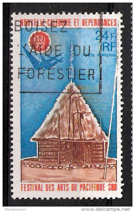 Nouvelle Calédonie 1972 - N° YT  PA 132 Oblitéré, Used - Hutte, Hut - Gebraucht