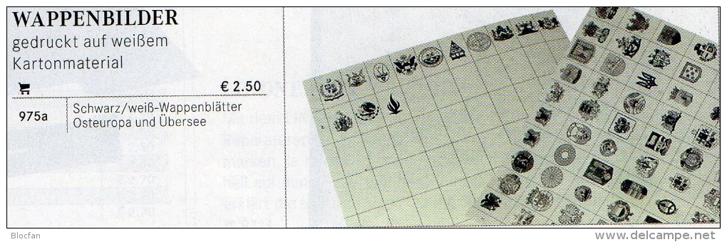 73 Wappen-Bilder Der Welt 4€ Zur Kennzeichnung Von Karten Büchern Alben+Sammlungen Ohne Farbe LINDNER #975 Waps Of World - Cartoncini A Listelli
