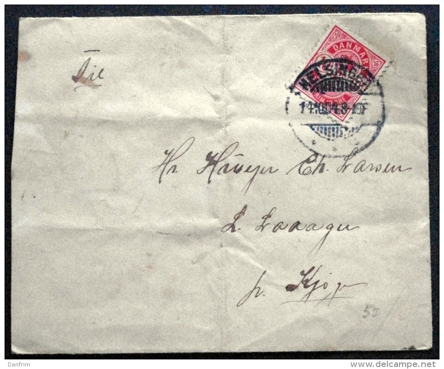 Denmark  1904  Letter From KRONBORG Helsingør To Kjøge 14-10-1904( Lot 1431 ) - Storia Postale