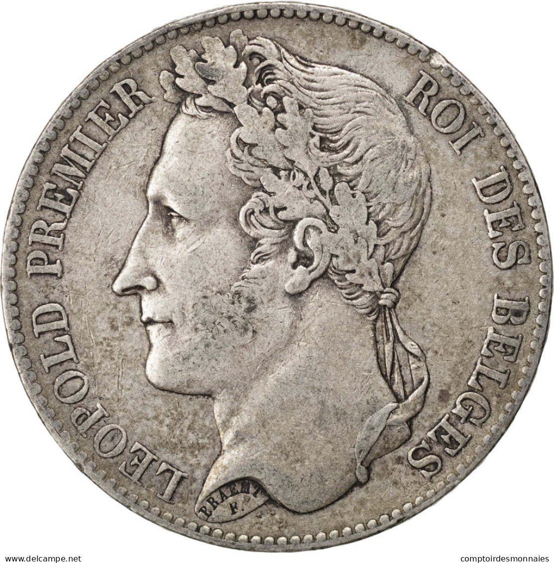 Monnaie, Belgique, Leopold I, 5 Francs, 5 Frank, 1847, TTB, Argent, KM:3.2 - 5 Francs