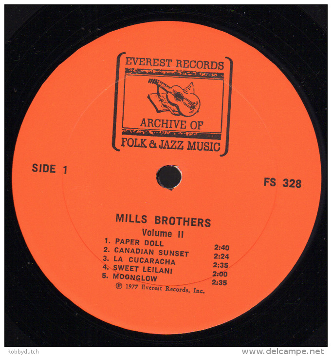 * LP *  THE MILLS BROTHERS VOLUME II (USA 1977 EX-!!!) - Jazz