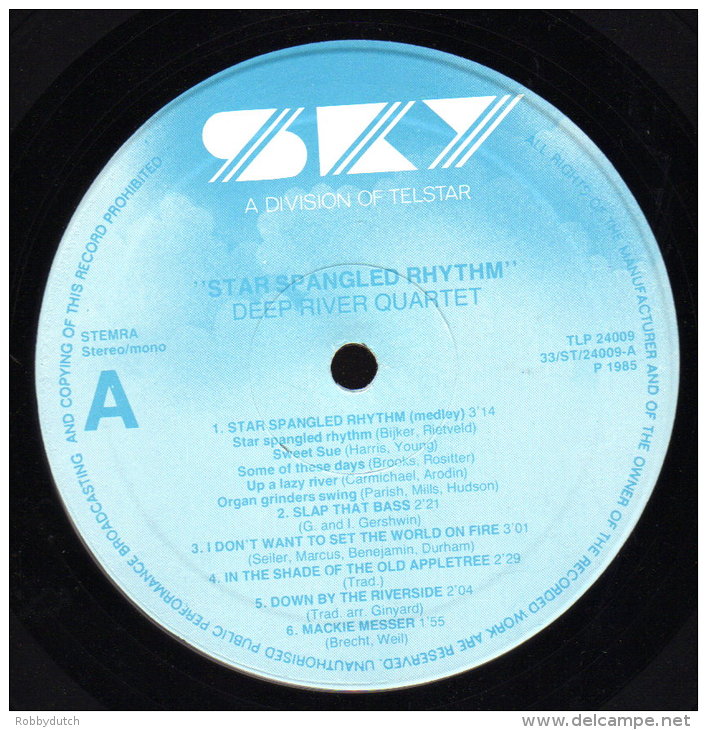 * LP *  DEEP RIVER QUARTET - STAR SPANGLED RHYTHM (Holland 1985 EX!!!) - Jazz