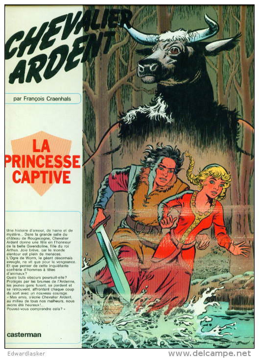 CHEVALIER ARDENT : La Princesse Captive //François Craenhals - Casterman 1978 - Très Bon état - Chevalier Ardent