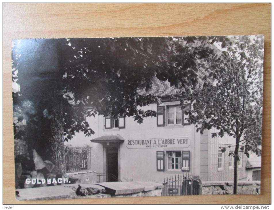 CARTE PHOTO GOLDBACH RESTAURANT A L ARBRE VERT  AIME LUTRINGER - Other & Unclassified