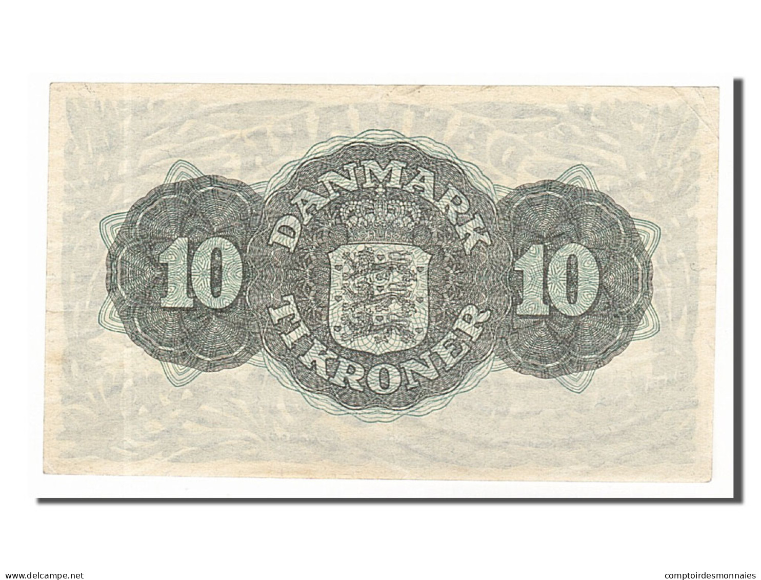 Billet, Danemark, 10 Kroner, 1947, SUP - Dänemark