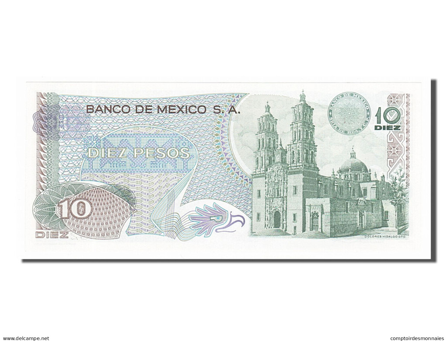 Billet, Mexique, 10 Pesos, 1977, 1977-02-18, NEUF - Mexique